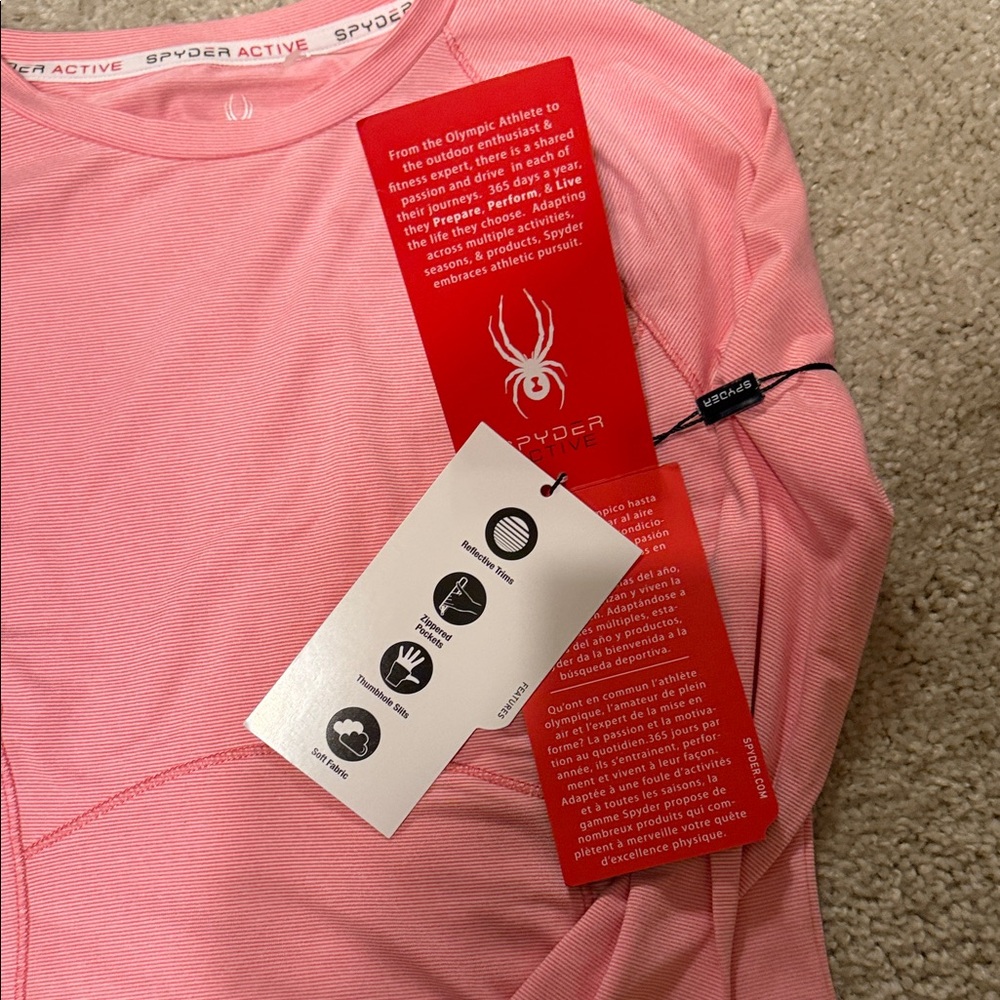 Spyder Pink Women's Long Sleeve Tee - Picture 3 of 7